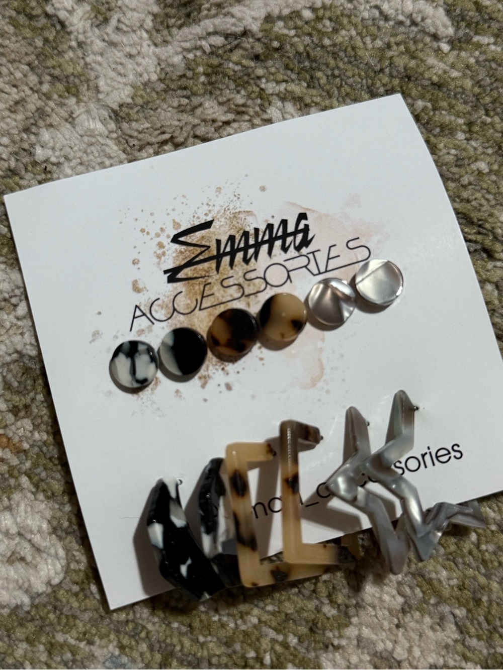 Kids Multicolor Tortoiseshell & Silver Hair Clip Set - Accessories